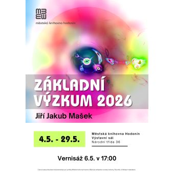 Vernisáž výstavy proběhne 6. 5. v 17:00. 