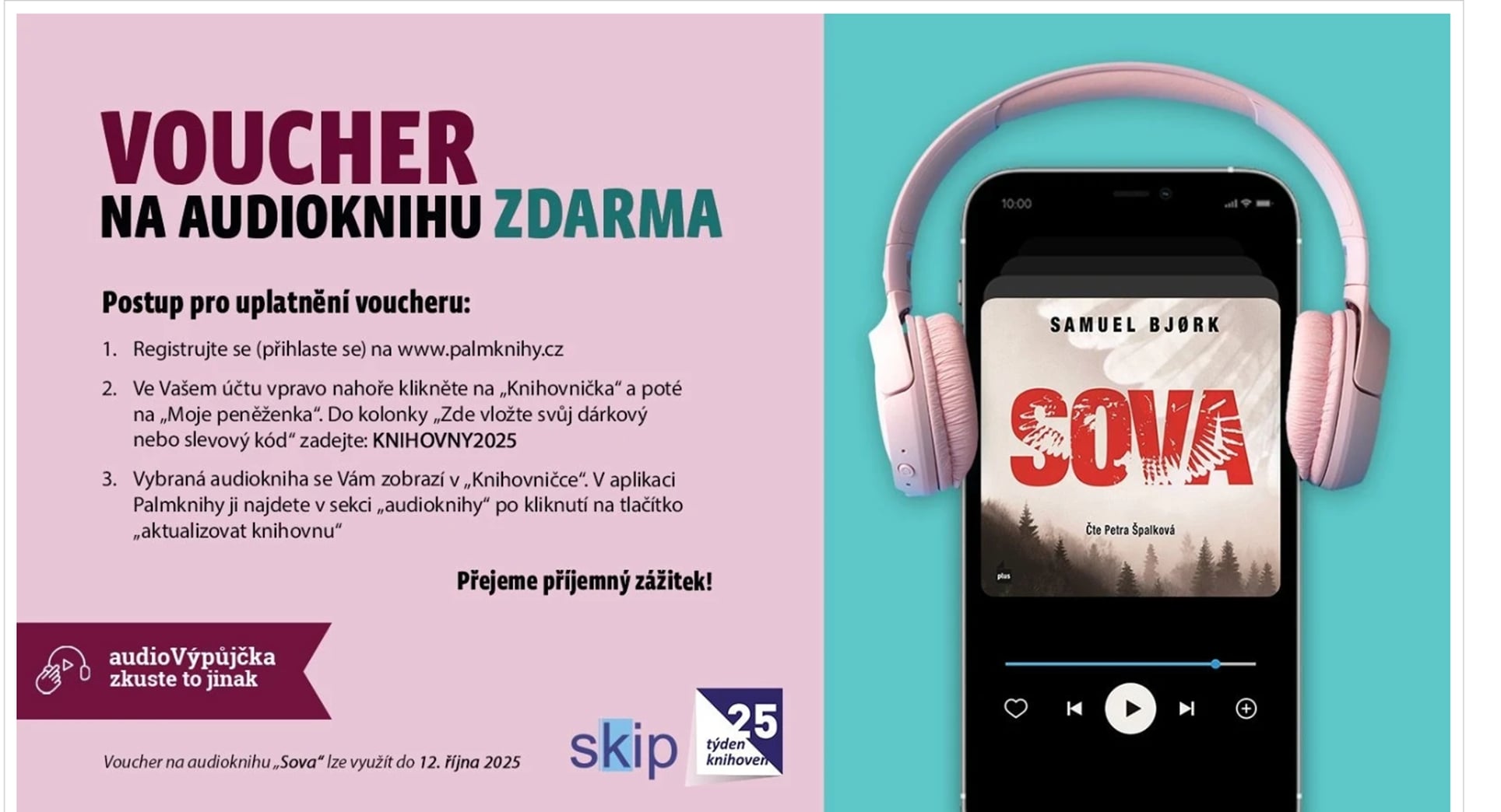 Získejte audioknihu zcela zdarma!