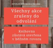 foto - Nová opatření - Knihovna otevřena, říjnové akce zrušeny!