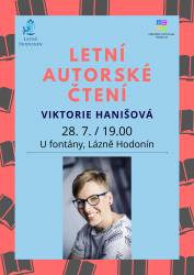 foto - Letní autorské čtení – Viktorie Hanišová