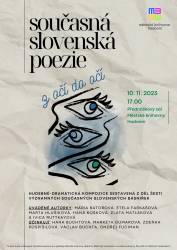 foto - Současná slovenská poezie z očí do očí - Festival Den poezie