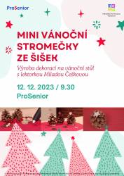 foto - Mini vánoční stromečky ze šišek
