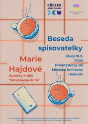 foto - Beseda se spisovatelkou Marií Hajdovou