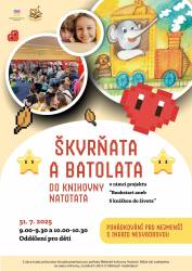 foto - Škvrňata a batolata do knihovny natotata