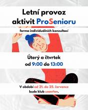 foto - Letní provoz aktivit ProSenioru