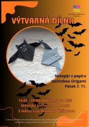 foto - Výtvarná dílna: Netopýr z papíru technikou Origami