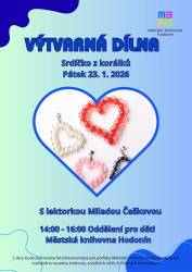 foto - Výtvarná dílna: Srdíčko z korálků jako přívěsek