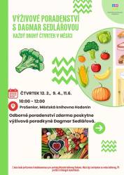 foto - Výživové poradenství s Dagmar Sedlářovou ZDARMA