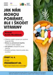 foto - Jak nám mohou pomáhat, ale i škodit vitaminy – Dny zdraví 2026