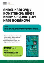 foto - Anděl královny Konstancie: křest knihy spisovatelky Nadi Horákové