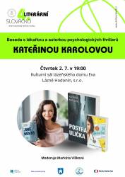 foto - Kateřina Karolová - lékařka a autorka psychologických thrillerů – festival Literární Slovácko