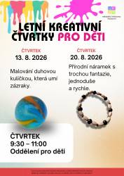 foto - Letní kreativní čtvrtky pro děti - „Malování duhovou kuličkou“