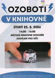 foto - OZOBOTI v knihovně