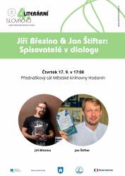 foto - Jiří Březina & Jan Štifter: Spisovatelé v dialogu – festival Literární Slovácko